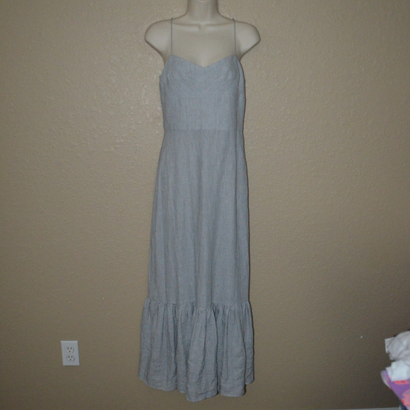 INTERMIX Dresses & Skirts - Sz 6 Intermix Blue White Striped Maxi Dress